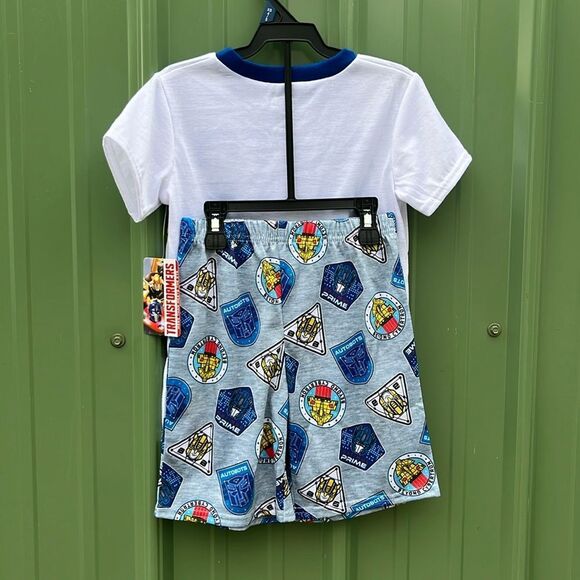 Pokémon & Transformers Graphic Print Tee & Shorts Sleep 2, 2-Piece Sets Size XS - Picture 3 of 7